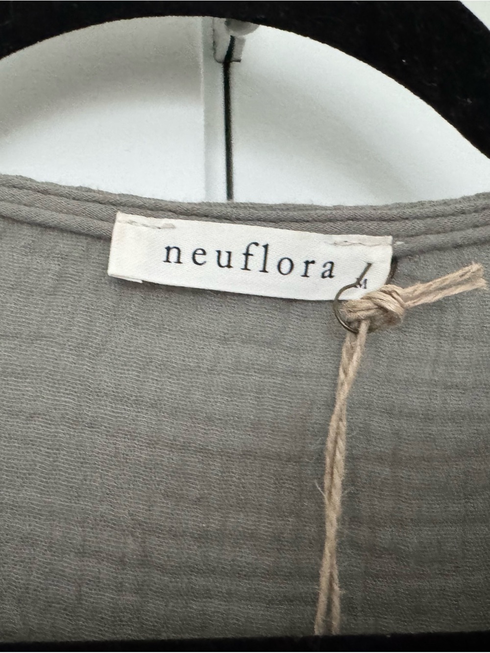 Tie-Front Midi Dress in Olive Green by Neuflora - Picture 2 of 4